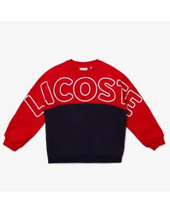 Boys’ Lacoste Lettered Fleece Sweatshirt