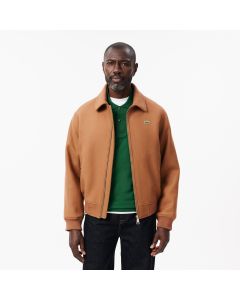 Zipped Wool Aviator Jacket With Pockets