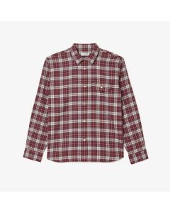Relaxed Fit Plaid Flannel Overshirt