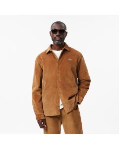 Oversized Padded Velour Overshirt