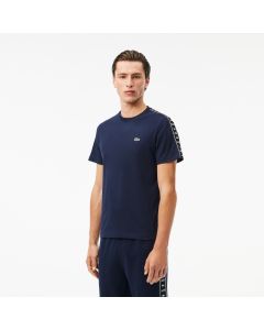 Logo Stripe Cotton T-Shirt