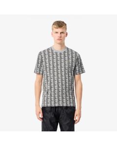 เสื้อยืดลาคอสท์ ลายโมโนแกรม ผ้าคอตตอนเจอร์ซี่ย์