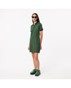Slim Fit Monogram Jacquard Polo Dress