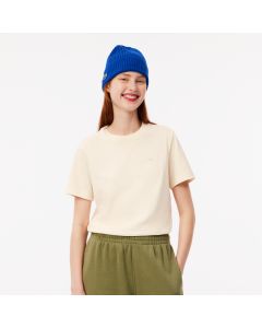 เสื้อยืดลาคอสท์ ประดับโลโก้เเบรนด์ ผ้าคอตตอนเจอร์ซี่ย์