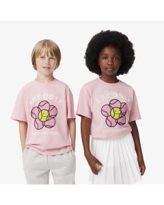 เสื้อยืดลาคอสท์ พิมพ์ลายดอกไม้วินเทจ