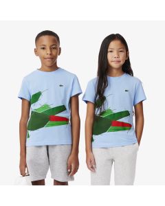 เสื้อยืดลาคอสท์ พิมพ์ลายโลโก้รูปจระเข้ขนาดใหญ่