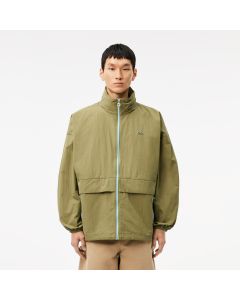 Water-Repellent Removable Hood Windbreaker