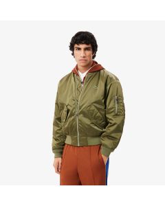 Water-Repellent Padded Bomber Jacket
