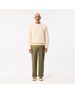 Straight Fit Cotton Twill Pants