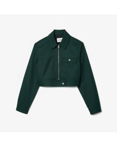 เสื้อเเจ๊คเก็ตลาคอสท์ ทรงครอป เดินด้ายสีตัด