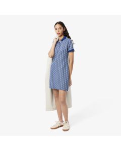Slim Fit Monogram Jacquard Polo Dress