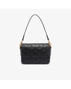 Maheki Embossed Leather Shoulder Bag