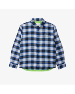 เสื้อโอเวอร์เชิ้ตลาคอสท์ บุนวม ลายตาราง