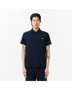 Regular Fit Logo Stripe Mini Piqué Polo Shirt