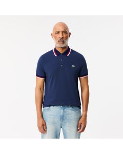 Regular Fit Stretch Mini Piqué Polo Shirt