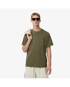 เสื้อยืดลาคอสท์ ผ้าคอตตอน มีกระเป๋าหน้าอก
