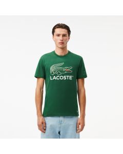 เสื้อยืดลาคอสท์ พิมพ์ลายซิกเนเจอร์ ผ้าคอตตอนเจอร์ซี่ย์