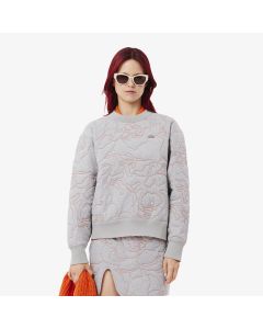 Oversized Reversible Embroidered Sweatshirt