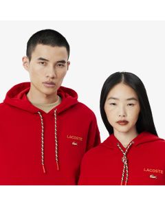 เสื้อฮู้ดลาคอสท์ พิมพ์ลาย ทรงหลวม