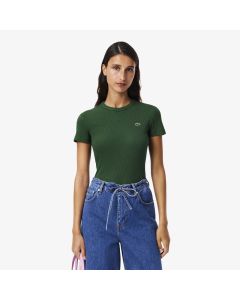 เสื้อยืดลาคอสท์ ผ้าคอตตอนริบ ทรงเข้ารูป