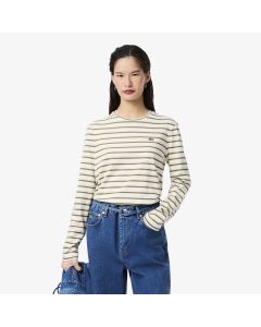 เสื้อยืดลาคอสท์ ผ้าเจอร์ซีย์ เเขนยาว ลายริ้ว