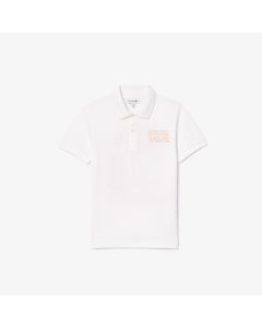 เสื้อโปโลเด็กลาคอสท์ พิมพ์ลาย ผ้าเปอติปิเก้