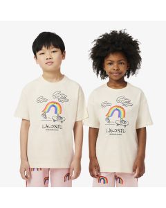 เสื้อยืดเด็กลาคอสท์ พิมพ์ลาย ผ้าคอตตอน