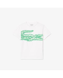 เสื้อยืดเด็กลาคอสท์ พิมพ์ลาย ผ้าคอตตอน