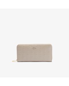 Maheki Zipped Embossed Leather Billfold