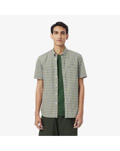 เสื้อเชิ้ตเเขนสั้นผู้ชายลาคอสท์ ลายตาราง