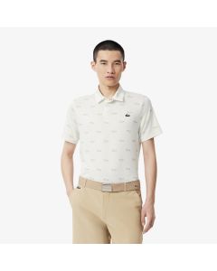 เสื้อโปโลลาคอสท์ Golf พิมพ์ลาย ป้องกันรังสี UV ทรงพอดีตัว