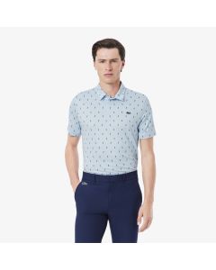เสื้อโปโลลาคอสท์ Golf พิมพ์ลาย ป้องกันรังสี UV ทรงพอดีตัว