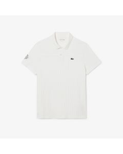 เสื้อโปโลลาคอสท์ Tennis ประดับป้าย ผ้าแห้งไว