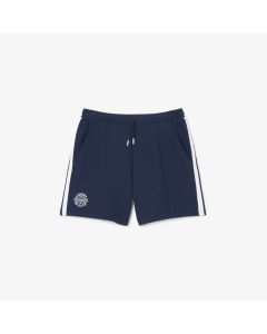 กางเกงขาสั้นลาคอสท์ Tennis Heritage ประดับป้าย ผ้า Ultra Dry