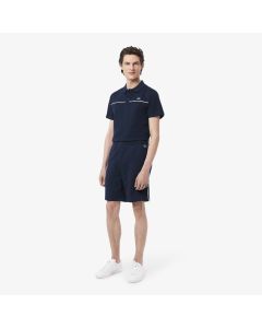 Logo Trim Cotton Fleece Shorts