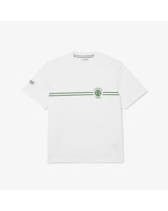 เสื้อยืดลาคอสท์ พิมพ์เเละปักลาย ผ้าคอตตอนเจอร์ซี่ย์