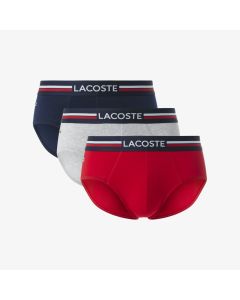 3-Pack Logo Waist Monochrome Cotton Briefs