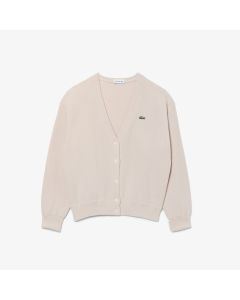 V Neck Cotton Cardigan