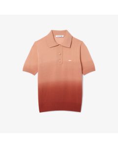 Classic Fit Ombré Effect Knit Polo Shirt