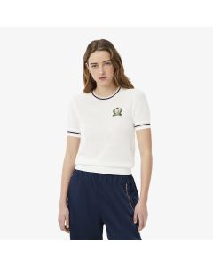 เสื้อสเวตเตอร์ลาคอสท์ French Made ปักป้าย