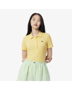 เสื้อโปโลผู้หญิงลาคอสท์ L.12.D ทรงเข้ารูป ผ้าคอตตอน