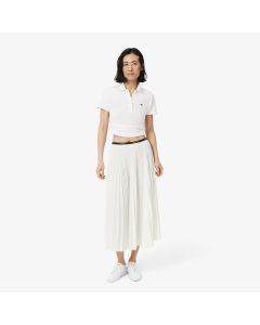 Long Pleated Elasticated Waist Skirt