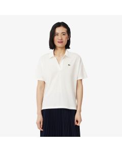เสื้อโปโลลาคอสท์ ทรงหลวม ผ้าปิเก้