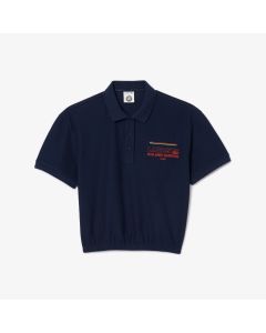 เสื้อโปโลลาคอสท์ รุ่น Roland-Garros ผ้าเเจ๊คการ์ด ทรงพอดีตัว