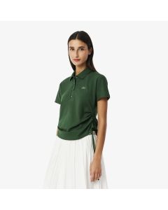 Slim Fit Adjustable Piqué Polo Shirt