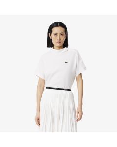 เสื้อโปโลลาคอสท์ ดีไซน์อสมมาตร จับจีบ