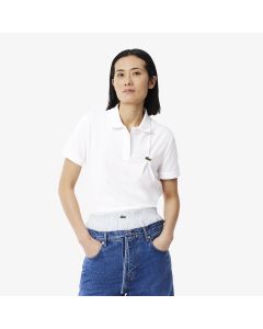 เสื้อโปโลลาคอสท์ ทรงพอดีตัว ผ้าเปอติปิเก้