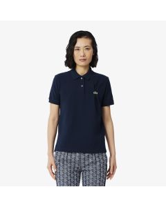 เสื้อโปโลลาคอสท์ ทรงพอดีตัว ผ้าเปอติปิเก้