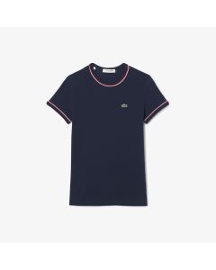 Contrast Accent Jersey T-Shirt