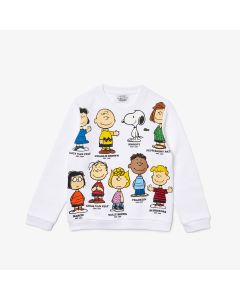 Boys’ Lacoste x Peanuts Print Organic Cotton Sweatshirt